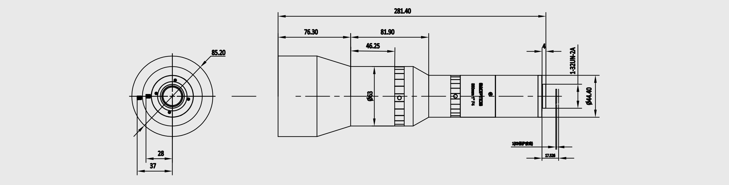 长焦镜头 焦距300mm 像面1.2″ F4