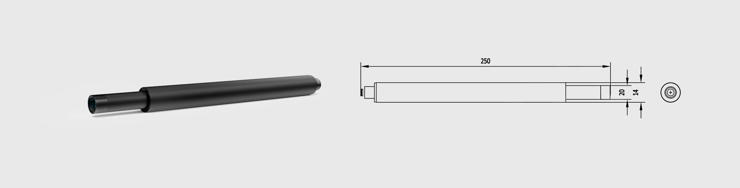 耐高温特种镜头 2.5mm 1/3" M12