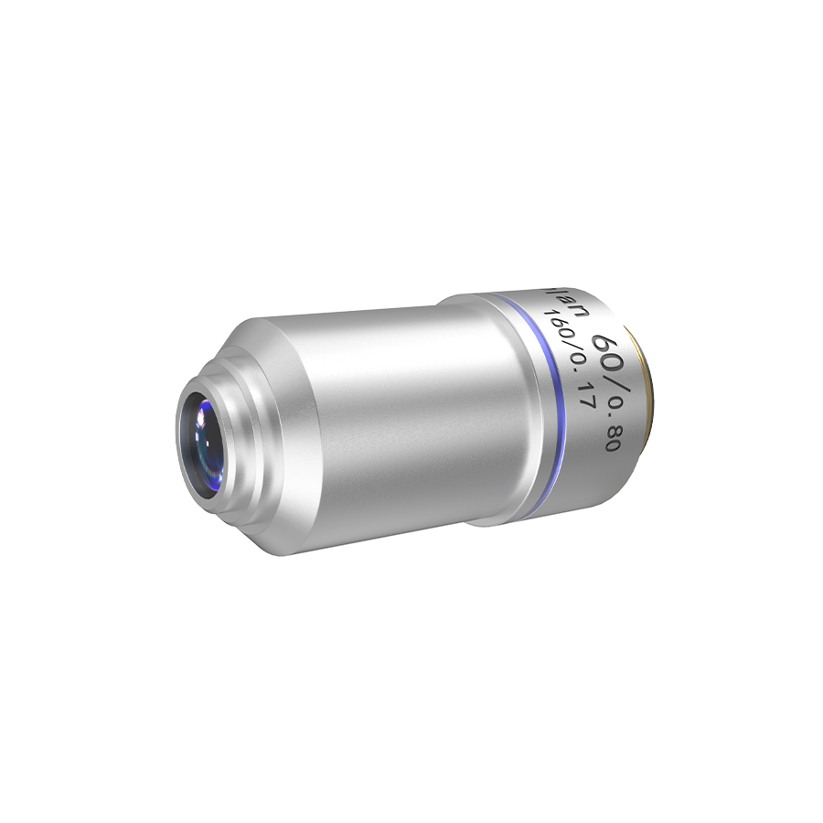 生物物镜 CE 60× f195 齐焦45mm 有限远平场消色差