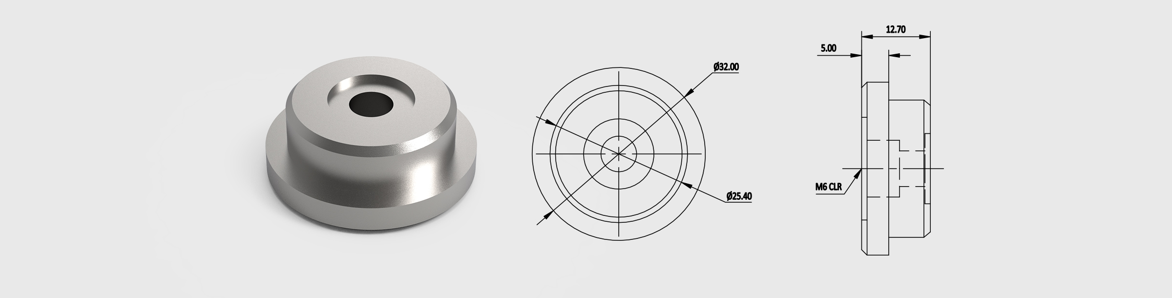 高度基座 尺寸=Φ25.4mm