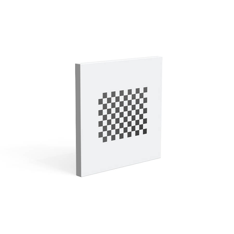 OpenCV标准图卡 15×15mm 方格尺寸0.75×0.75mm 格子阵列9×12 陶瓷