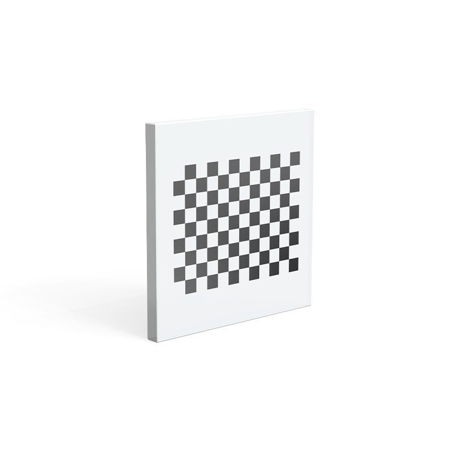 OpenCV标准图卡 15×15mm 方格尺寸1.0×1.0mm 格子阵列9×12 陶瓷