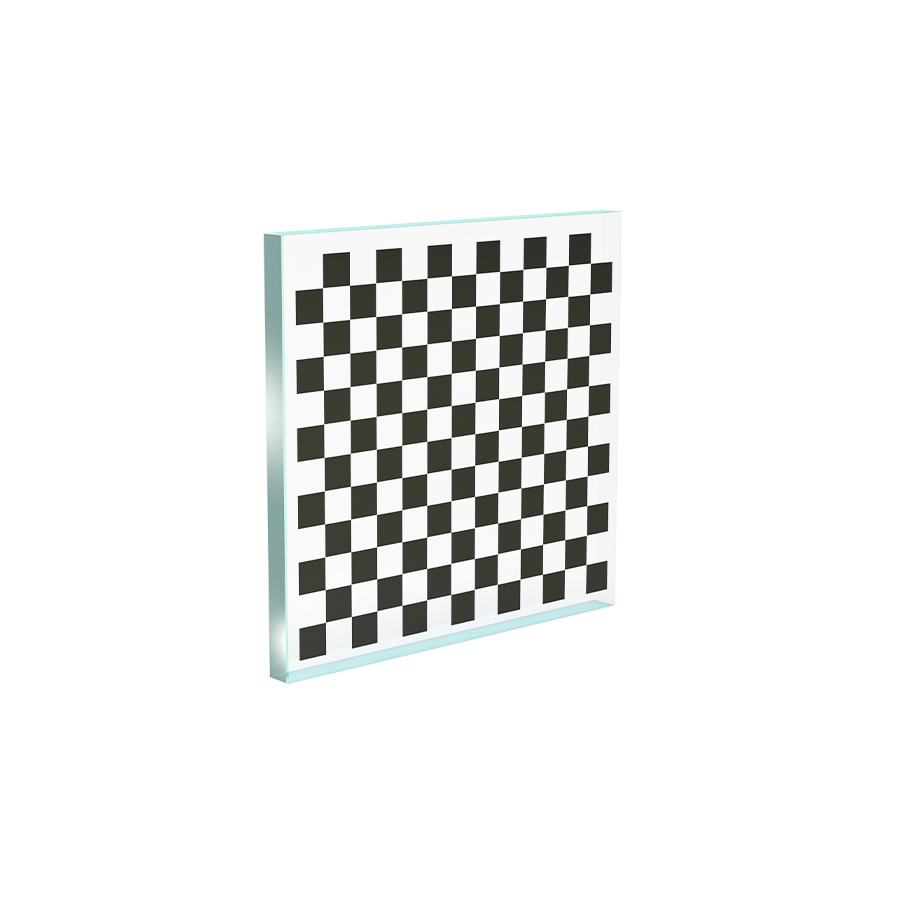OpenCV标准图卡 111×106mm 方格尺寸8.0×8.0mm 格子阵列13×12  玻璃