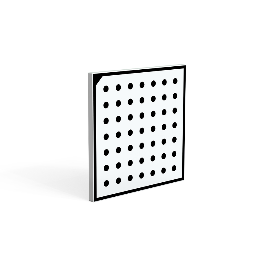 圆点标定板 60×60mm 圆点直径3.125mm 阵列7×7  陶瓷 Halcon用