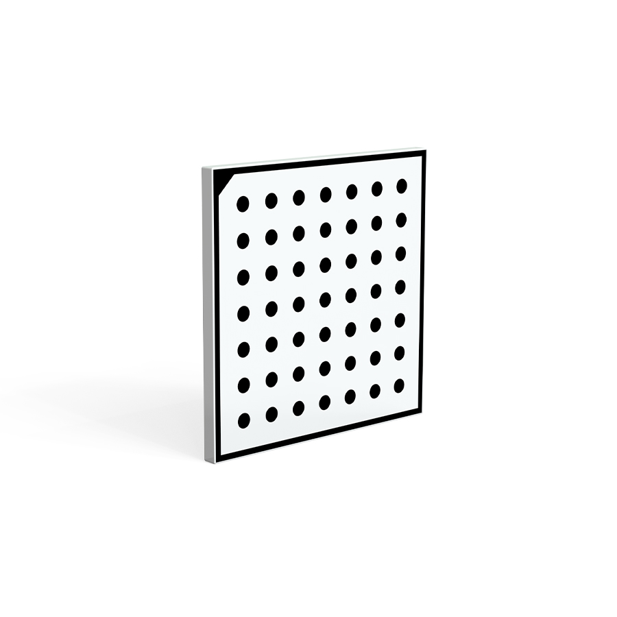 圆点标定板 68×68mm 圆点直径3.75mm 阵列7×7  陶瓷 Halcon用