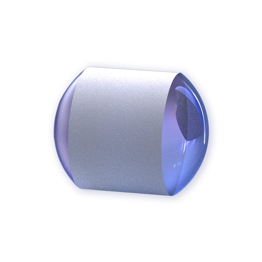 鼓形透镜 D=4.00mm F=3.98mm UV 紫外熔融石英